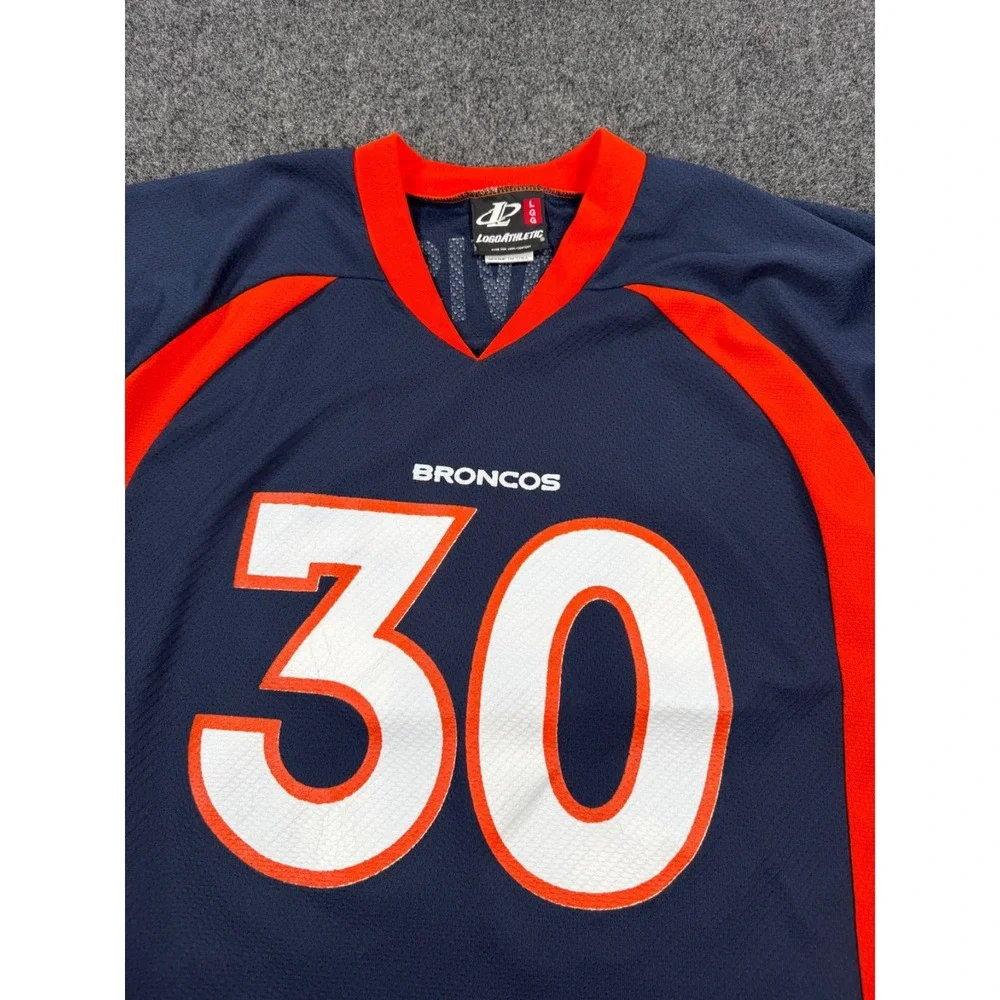VTG 90s Denver Broncos Terrell Davis #30 Logo Athletic Jersey Large USA
